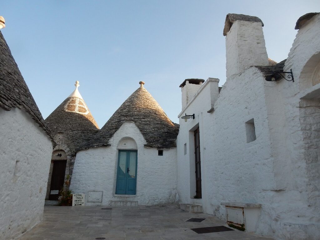 italy, aberobello, architecture