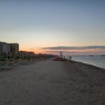 Strand in Viserbella di Rimini an der Riviera Romagnola